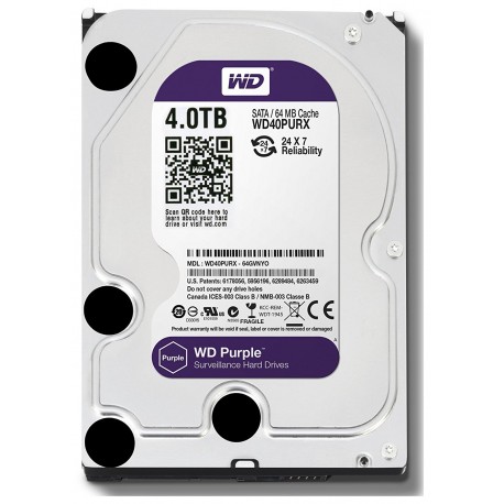 Disco duro 4TB Purple marca Western Digital