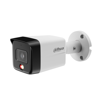 [CDA59] Cámara IP tipo bullet 6 megapixeles con microfono incorporado, lente 2.8mm alcance 30 metros, luz dual con detección de personas marca Dahua